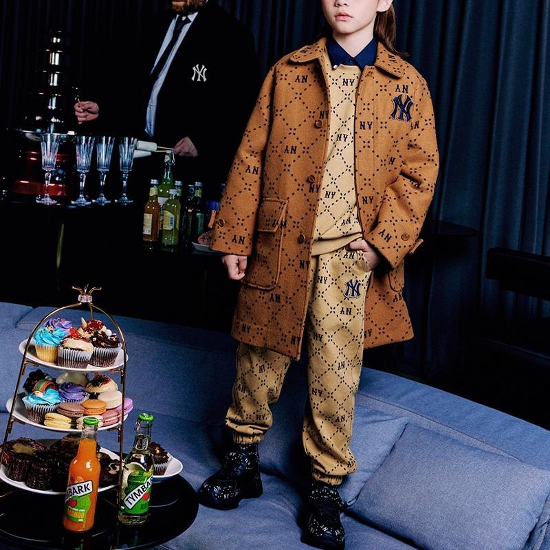 New MLB Pants MONOGRAM New York Yankees Khaki Kids' 7APTMD134-50BGS