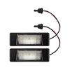 2 szt. Samochodowe światła tablicy rejestracyjnej 18 diod LED Plastikowe do Nissan Qashqai X-Trail Juke Primera Jasne LED Numer