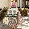 Floor Length Maxi Dress Minimalist,Bohemian Sleeveless,Breathable,Fashion Spliced,Comfortable,Ideal For Vacation & Spring Autumn Layering