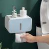 Yikeke Punch-Free Waterproof Bathroom Tissue Holder with Storage