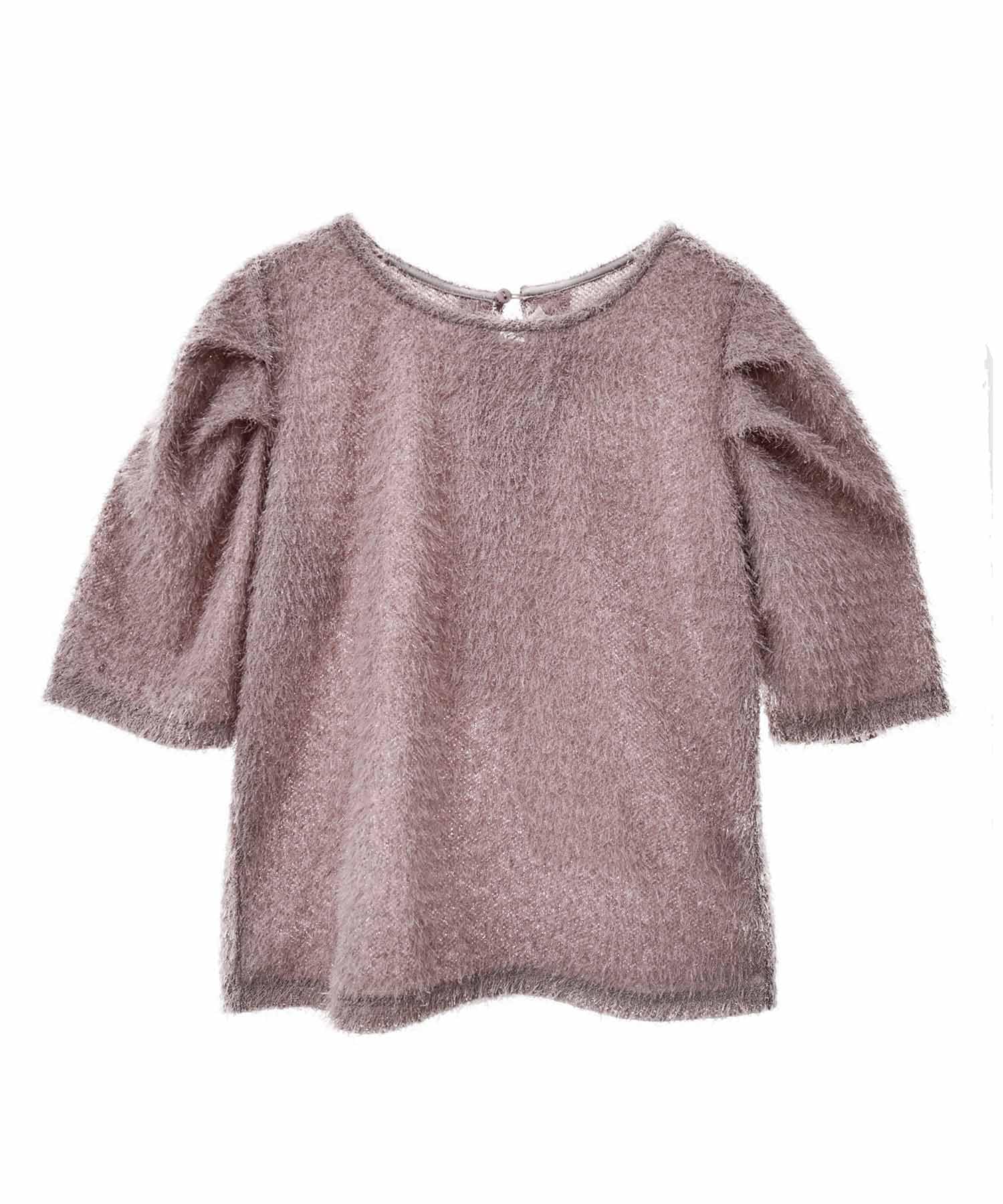 

Son de Conservative Back Ribbon Feather Pink [Trente-An Mode] Top, Women s,