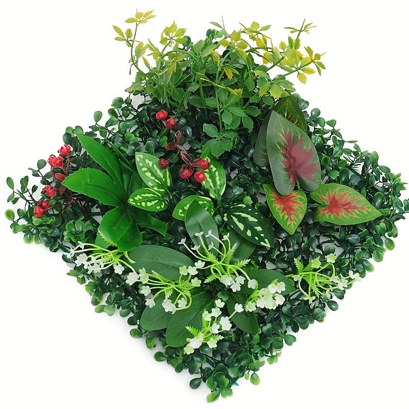 Contemporary Artificial Hedge Plants Plastic Greenery Fence Panel for Garden, Privacy Screen, Outdoor, Indoor Decor Floral Theme Decorative Swag for C