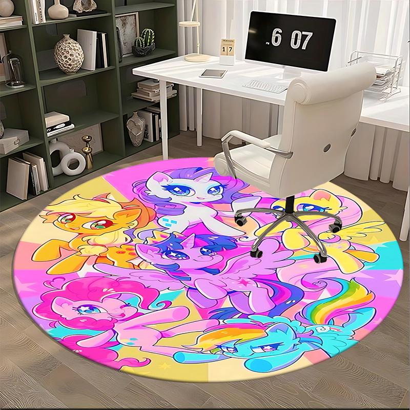 Colorful My Little Pony Round Chair Mat - Home Decor