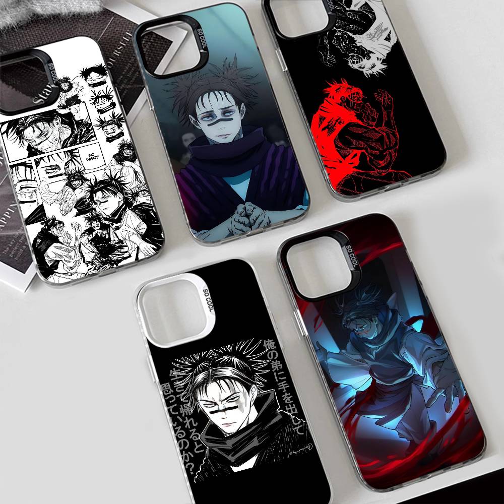 Jujutsu Kaisen Chos Phone Case for iPhone 17 17Air 16 15 14 13 12 11 Pro Max Plus Colorful Silver