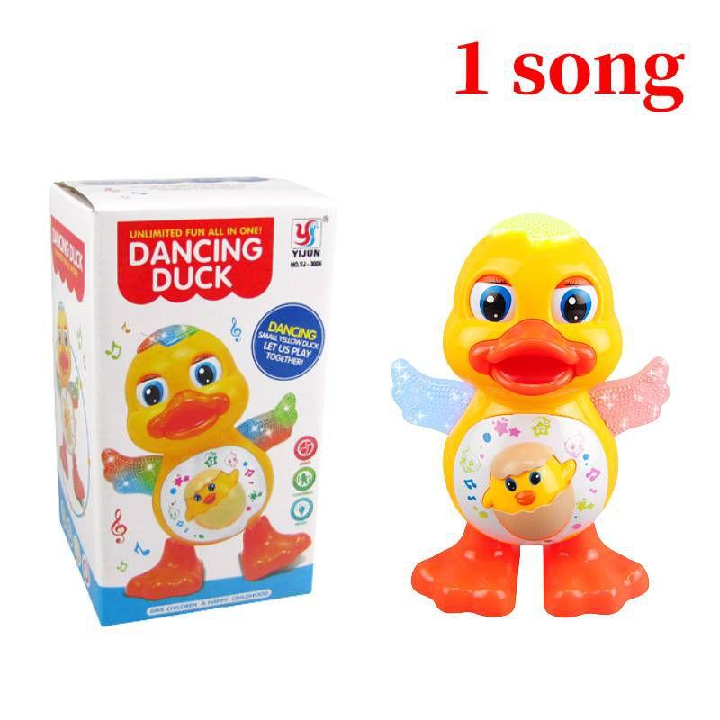 Swing Dance Sing Cartoon Duckling Electric Light Music Kids Toys Gifts Christmas