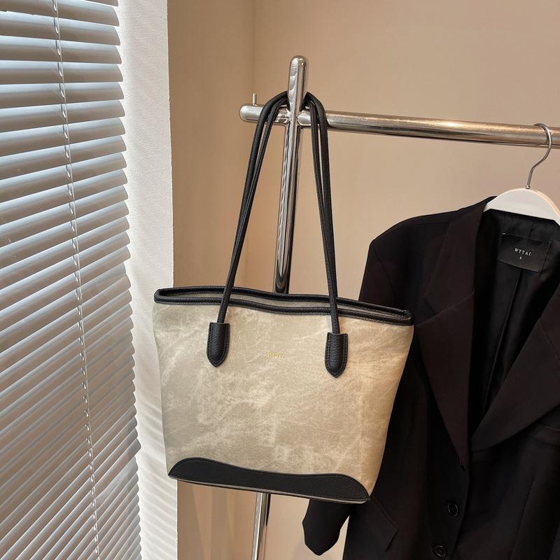 

Casual large-capacity tote bag women s new summer fashion retro shoulder bag class commuter bag
