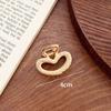 Gold Hair Claw Metal Barrette Fashion Hairpin  Women