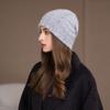 Autumn and Winter New Bald Hat Retro Wool Hat Warm Ear Protector Stack Hat Cold Hat Woman