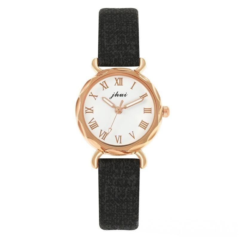 1Pcs Adjustable Quartz Watch Fashion Faux Leather Strap Watch Multi-Color Casual Wristwatch For Student Supplies