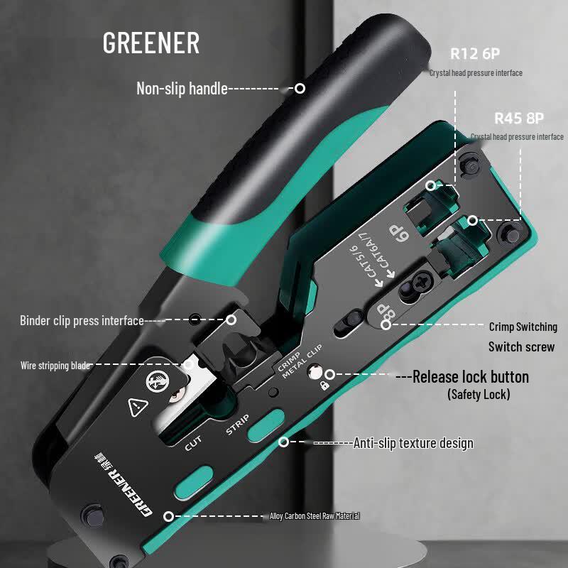 GREENER Professional Network Cable Crimping Tool