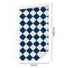 Basic Retro Checkered Wallpaper Navy Blue and White 50x1000