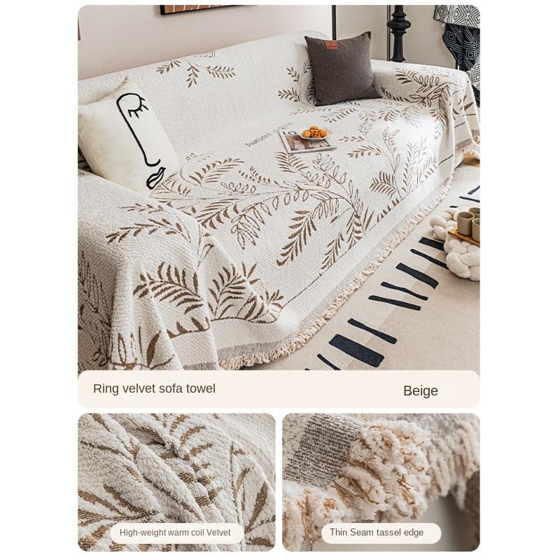 

Теплый круглый бархатный чехол для дивана, тканевое полотенце, зимнее утолщенное плюшевое покрытие для дивана, защита от царапин, диванная подушка, осенние и зимние модели 180*130cm