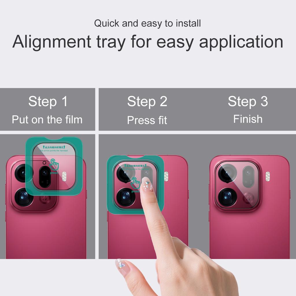 For OPPO Find X9 Pro 5G Glass IMAK High Definition Glass Lens Film Self-positioning Version