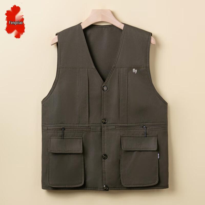 Fengxiao Men s Casual Outdoor Fishing Vest 3XL