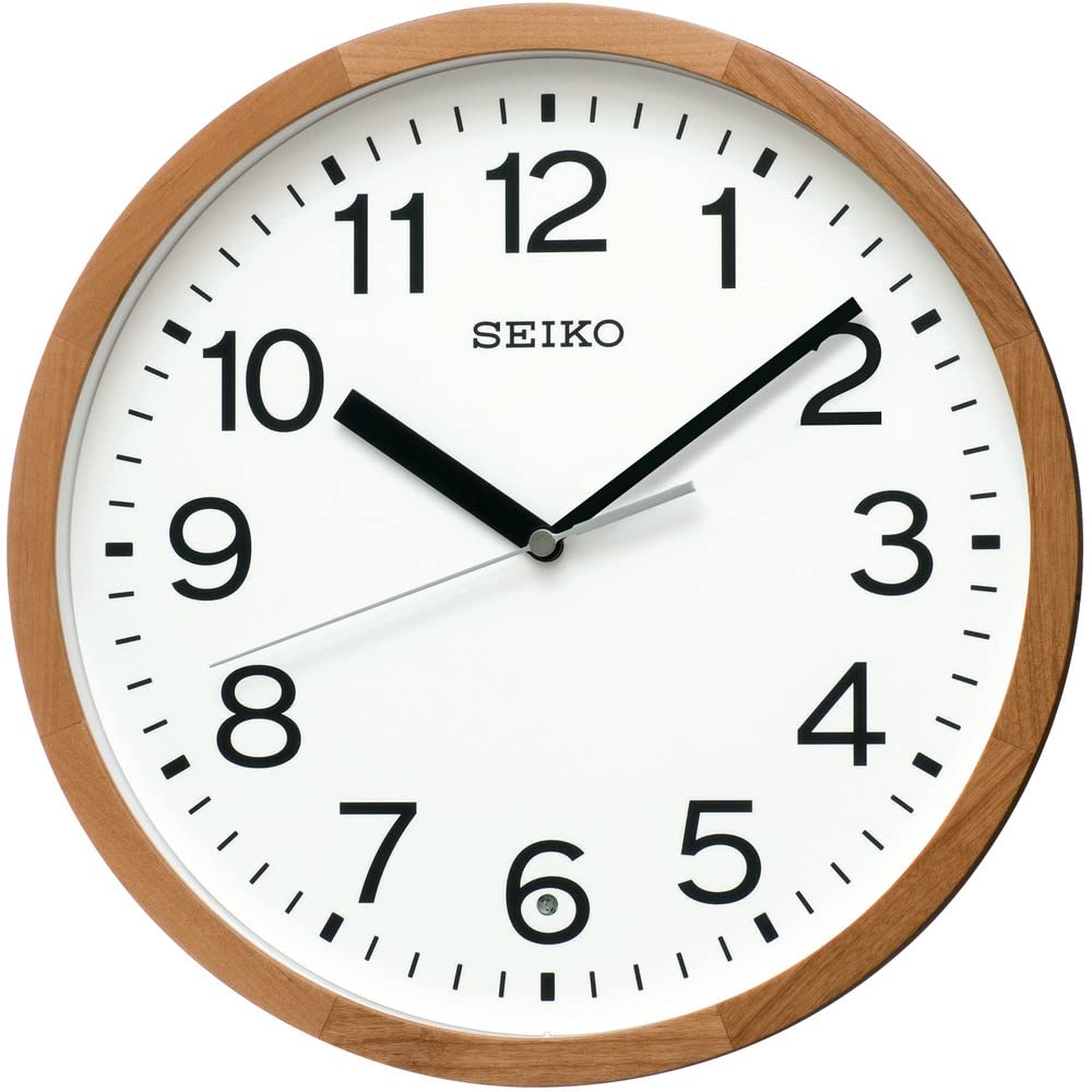 

Seiko Clock Wall Clock Radio Analog Wood Frame Natural Color Wood Diameter 30 x 4.7cm KX249B