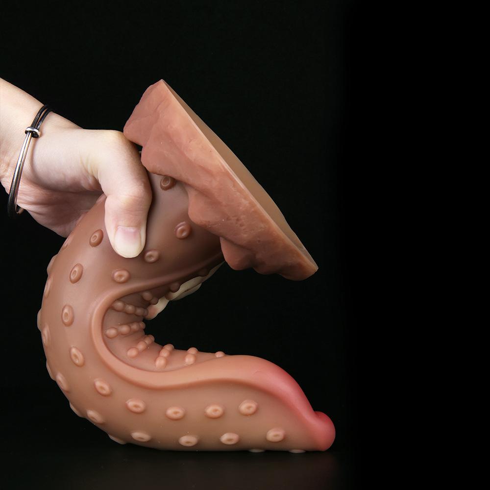 Woman Liquid Silicone Eggless Penis Butt Plug SM Couples Sex Adult Products