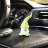 Christmas Party Favors Handmade Glass Mini Figurines, Cute Gnome Penguin Statues, Small Tree Tabletop Decor Ornaments for Desktop Car Dashboard Winter