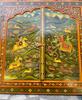 Handmade Wooden Jharokha Wall Hanging: Royal Hunting Scene, Festival Decor Frame