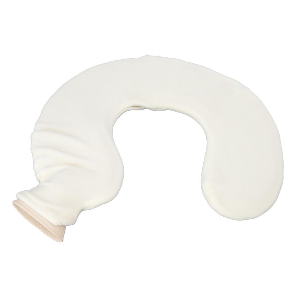 Reusable U Shape Hot Water Bag Rubber Super Soft Cervical Care Bag Single Removable Cover Neck Warmer Home Use