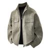 Leather Jackets for Men Trendy Casual Outerwear Loose Coat Outerwear for Spring and Autumn