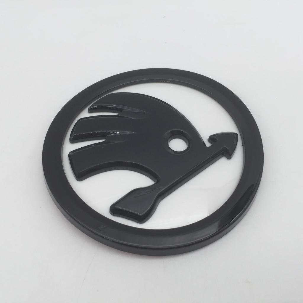ADZ1 10pcs for SKODA Octavia Superb Car Emblem Front Grille Head Hood Bonnet Rear Tail Bumper Trunk Sticker Badge Styling Accessories