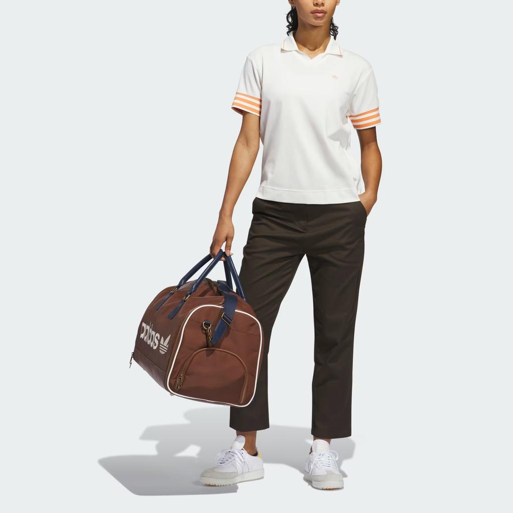 Adidas Originals 3-Stripe Performance Valentines Day Limited Edition V-Neck Knit Short Sleeve Polo Shirt Women tops KB9214