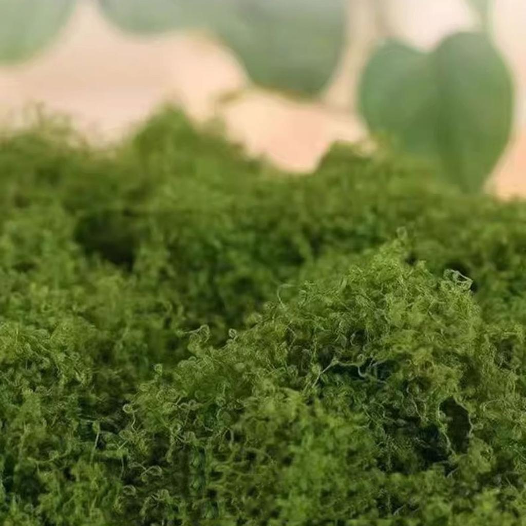 Künstliches grünes Moos für Topfpflanzen, Basteln, 150 g, künstliches Moos für Tischdekorationen, Hochzeiten, Weihnachtsdekorationen