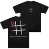 Ed Sheeran Play X KidSuper Tick Tack Toe T-Shirt Men Fashion Retro Short Sleeve T Shirt Unisex Breathable Casual Cotton Tees Top
