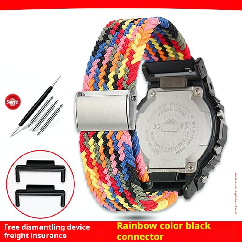 Für Casio G-SHOCK DW-5600 GW-B5600 GM5600 GW-M5610 GA2100 Uhrenband Herren Damen Gewebtes Nylon Camouflage Canvas Uhrenarmband Armband