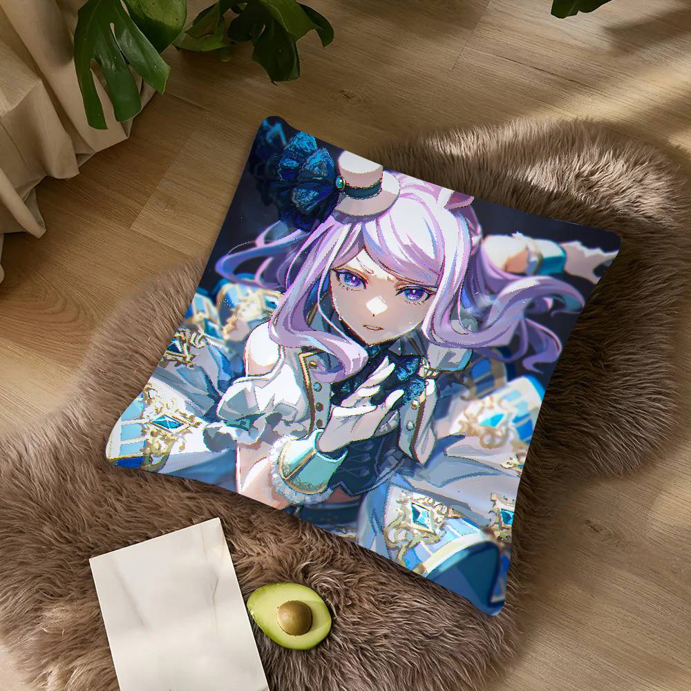 Cute Uma Musume Pretty Derby Pillow Case Cushion Cover Decor Home Throw Pillow Covers For Couch Camping Pillow Cover Decorations