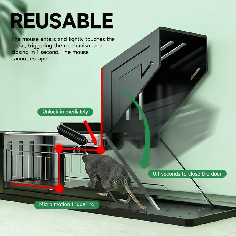 The new mousetrap mouse cage cross-border foreign trade hair-trigger mouse trap artifact automatic household rodent killer