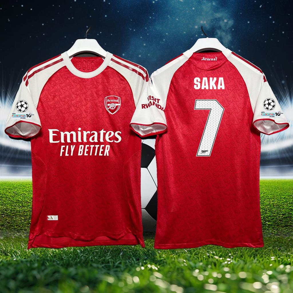 Arsenal Champions League Home Jersey No. 41 Star RICE Player Edition 25-26 Football Jersey Club