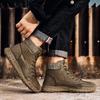 Men Handmade Pattern Leather Comfy Soft Sock Ankle Boots For Men