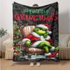 1Pc Grinchmas Christmas Holiday Card Blanket Soft And Comfortable Casual Warm Camping Travel Christmas Halloween Gift M921574
