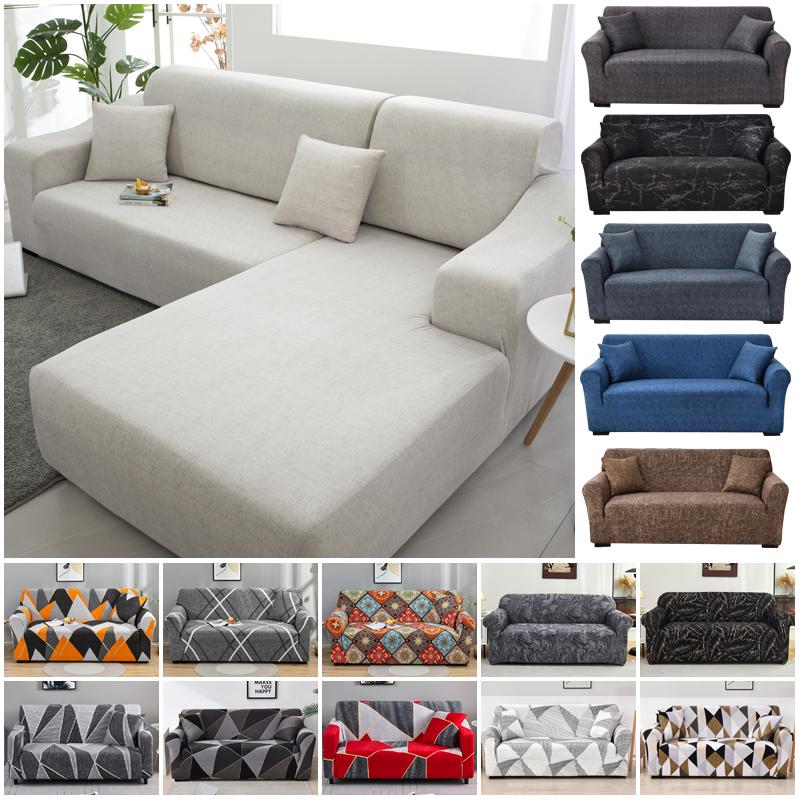 Stretch Sofa Covers for Living Room Anti Slip Sofa Slipcover with Elastic Bottom Pets Friendly Couch Cover Furniture Protector