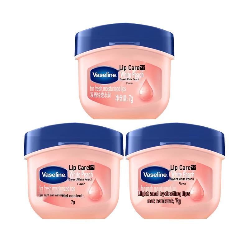 Vaseline Sweet Peach Classic Care Lip Balm (3-Pack)