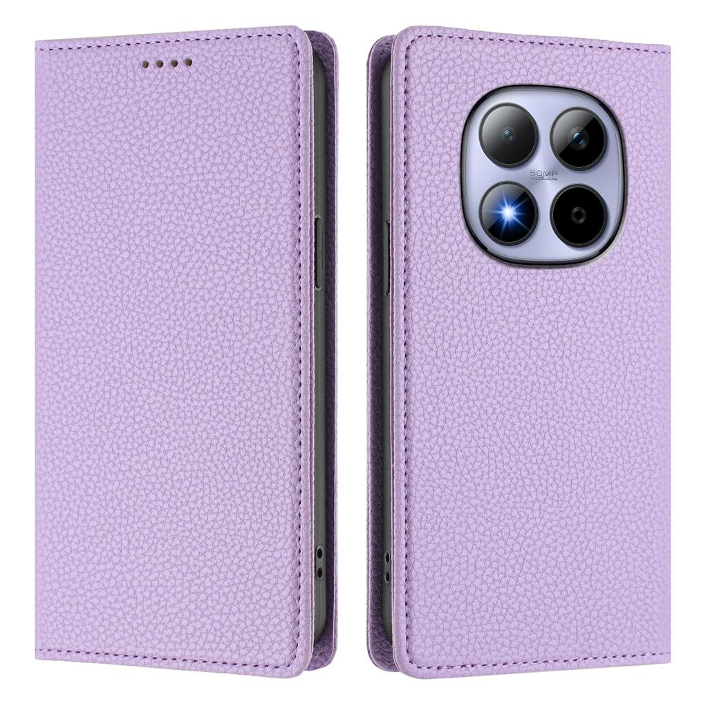For Xiaomi Redmi Note 15 Pro 4G (Global) Wallet Case RFID Blocking Litchi Texture Leather Mobile Cover