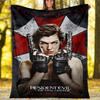 1pc Resident Evil Theme Blanket - Digital Print, Polyester, Cozy for All Seasons, Perfect for Outdoor, and Travel