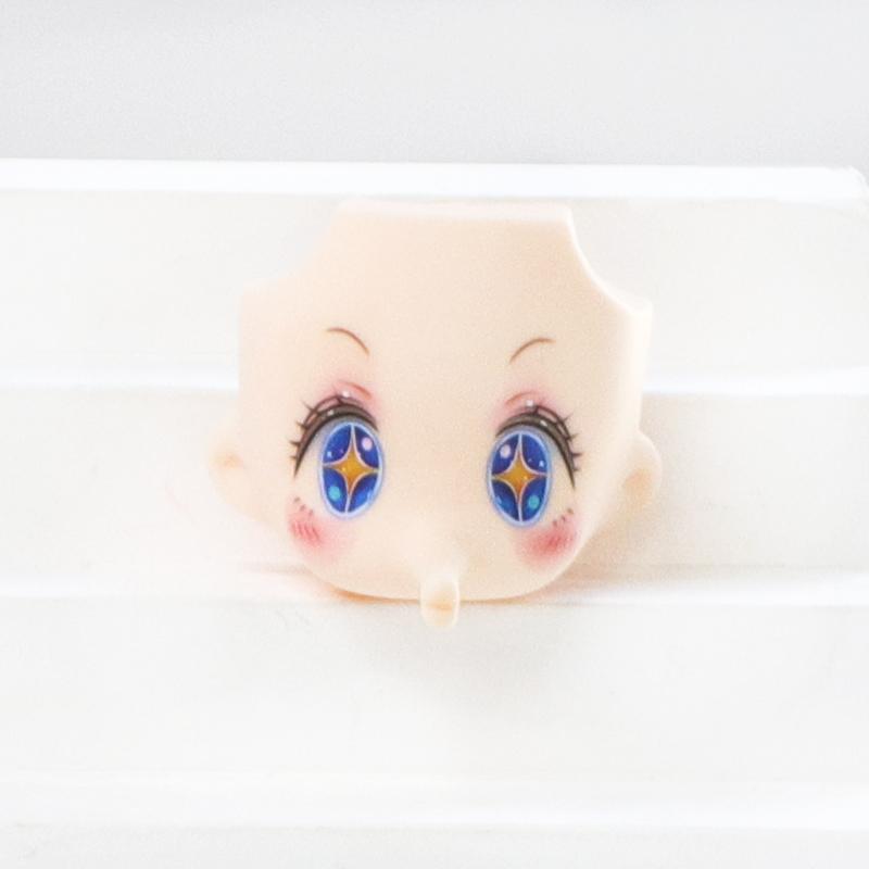 OB11 Doll Face 1/12 BJD Doll Face With 3D Anime Decal Eyes Kawaii Change Faces Blowing Pout Mouth Cheeks GSC Head DIY Kids Dolls