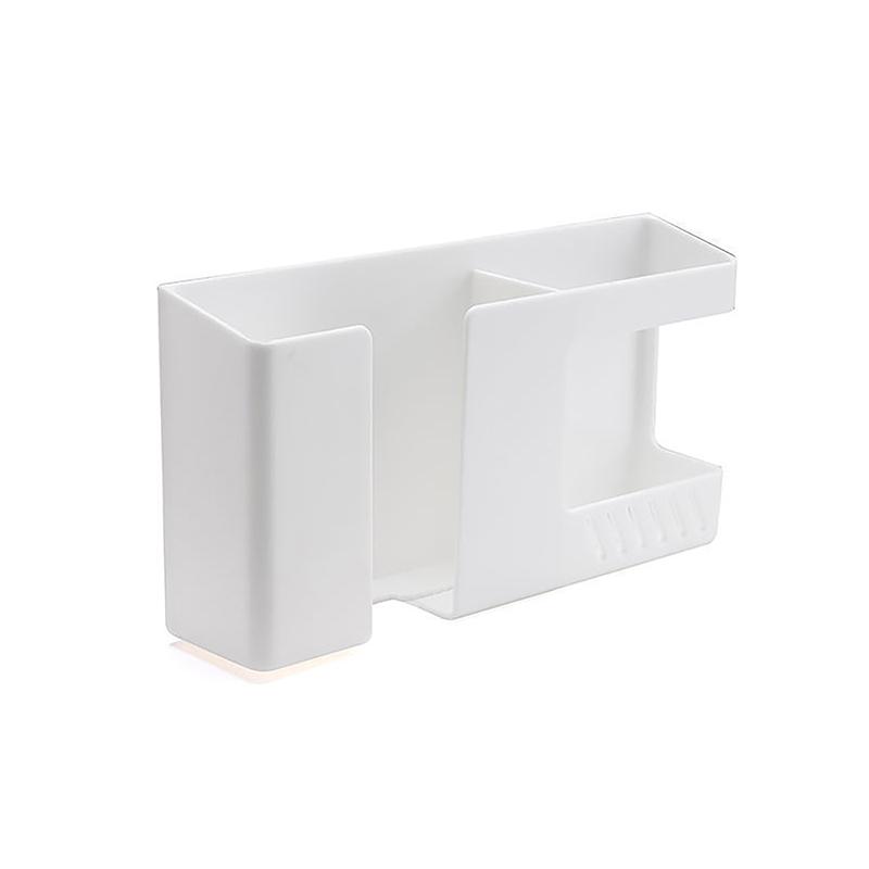 Wall-Mounted Mobile Phone Remote Control Storage Box Multifunctional Punch-Free Storage Rack Wall Hanging Storage Holder