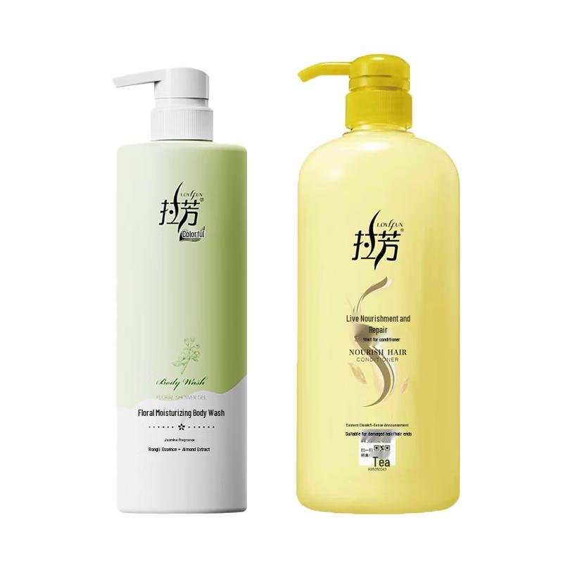 Lafang Jasmine Hydrating Shower Gel & Nourishing Conditioner 800ml Set