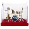 Miniature Musical Instrument Drum Set Model Display Mini Ornaments Craft Home Decor (14cm)