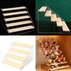 Acrylic Tiered Display Storage Shelf 2-5 Layers Wooden Ladder Organizer for Figure Collectible Showcase Use