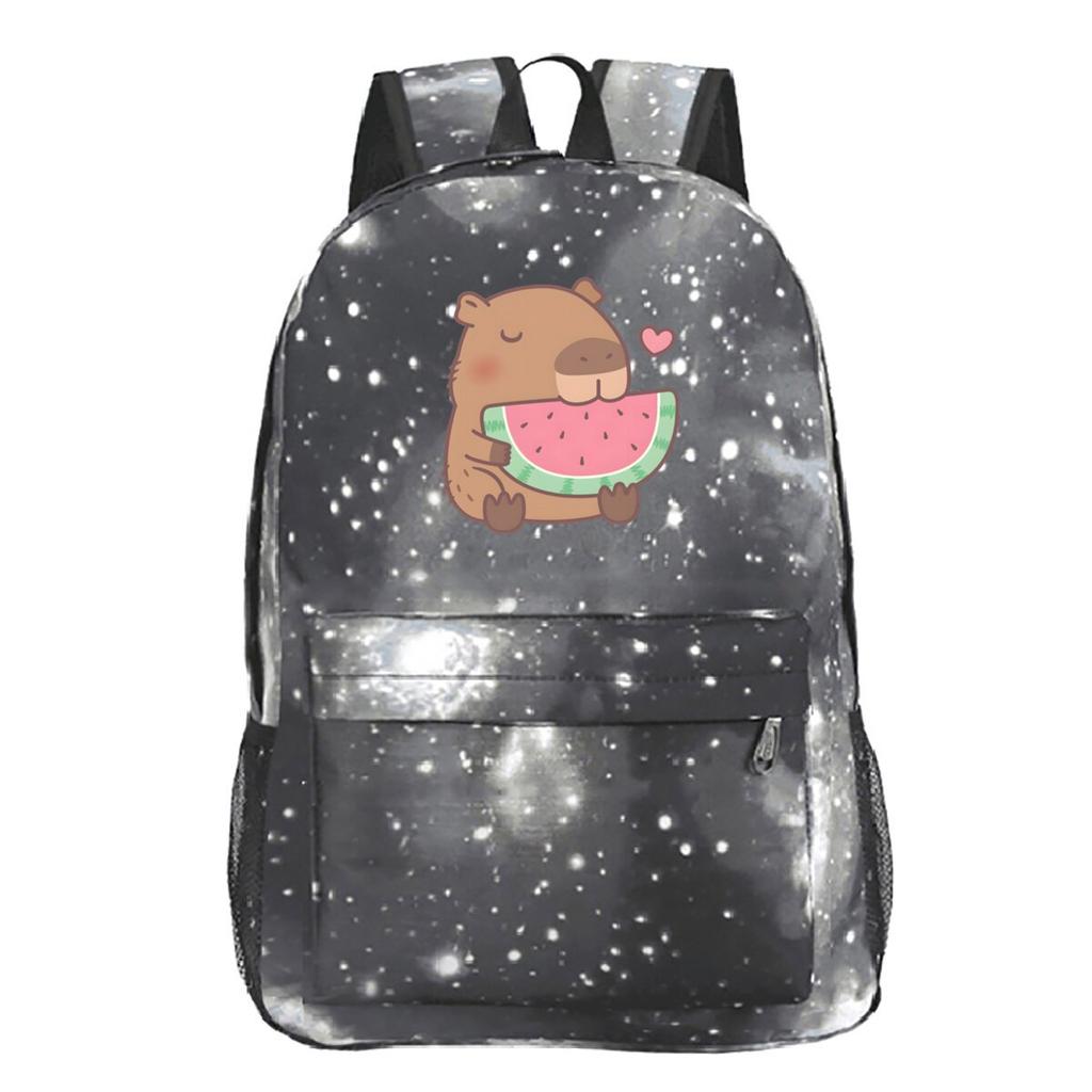 Süßer Rucksack mit Aufdruck von Peripheriegeräten Studentenschulranzen Freizeit-Reise-Rucksack mit großem Fassungsvermögen