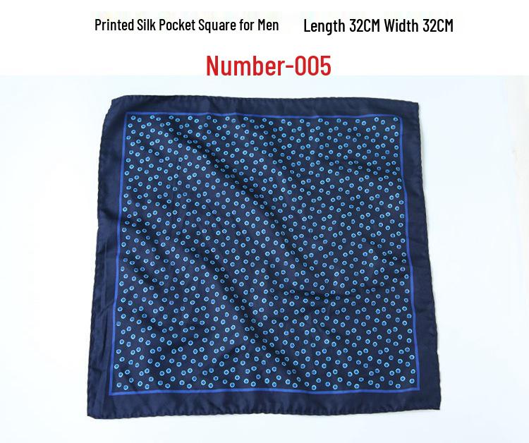 Men's Retro Wedding Pocket Square - Groom & Best Man Viscose Handkerchief Scarf