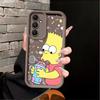 Custodia per Telefono per Samsung Galaxy A04 A17 A15 A12 A07 A13 A30 A14 A16 A50 A06 A05 A20 A11 Cartoon I Simpson Bart