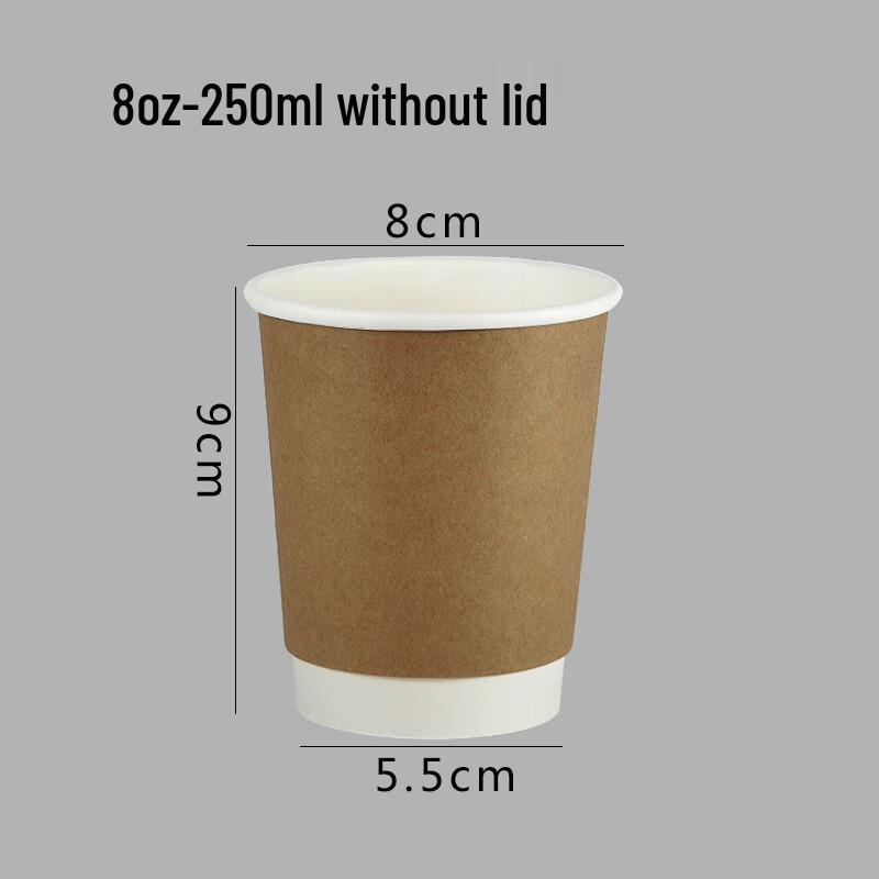 ShiXun Anti-Scald Double-Layer Kraft Paper Cups