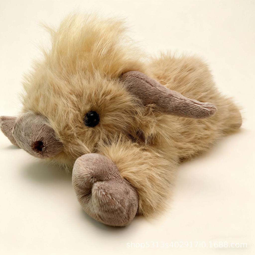 New Highland Cow Plush Long Hair Scottish Highland Bull Toy Stuffed Animal Soft Toys For All Ages Ideal Gift