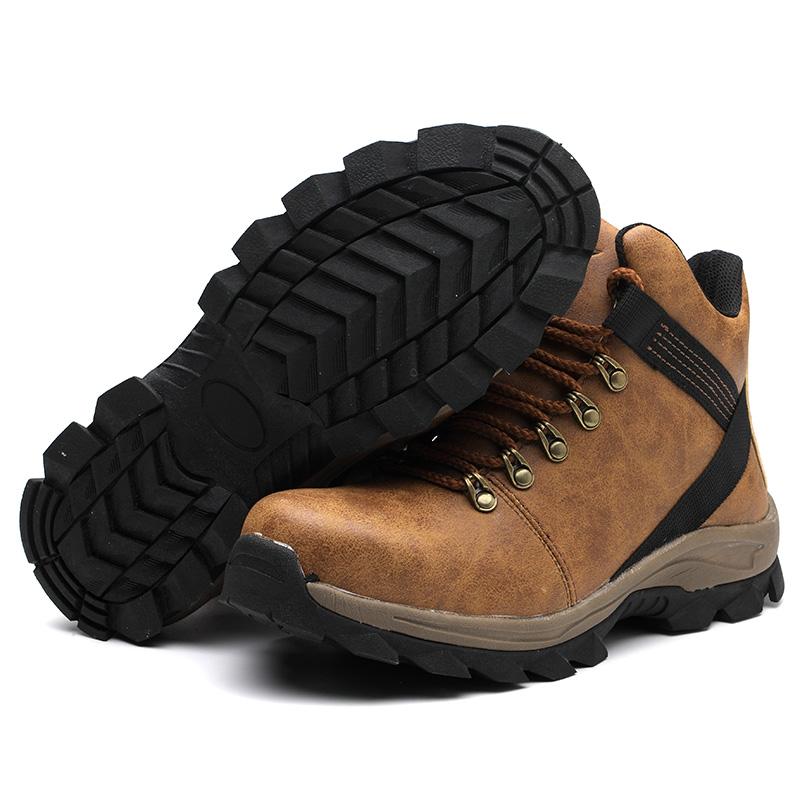 

Защитная обувь. Мужские легкие кроссовки. Обувь со стальным носком. Противоударная, устойчивая к проколам рабочая защитная обувь. Защитные ботинки. Рабочая обувь. 40 коричневый