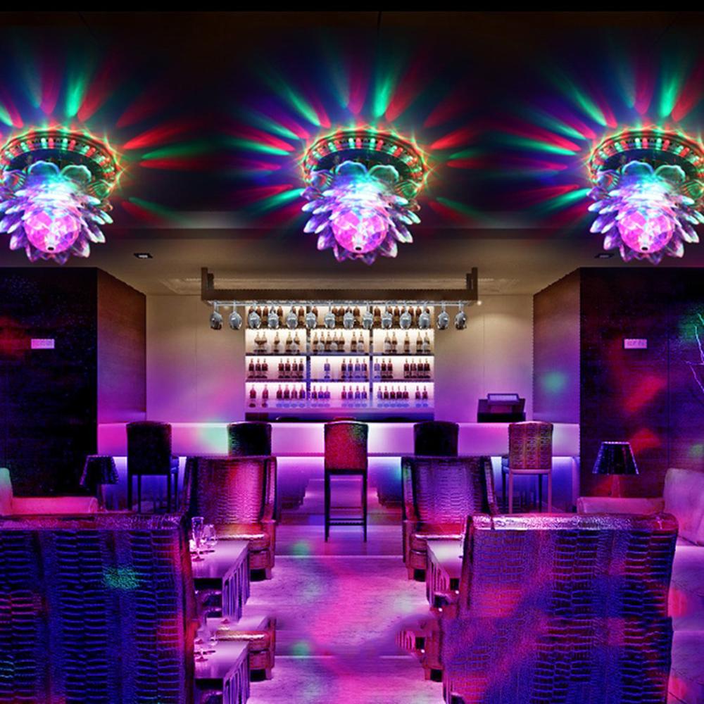 Lotus Laser Stage Light Xmas Christmas Party Disco DJ KTV Lamp EU Plug Garden Decoration Lights